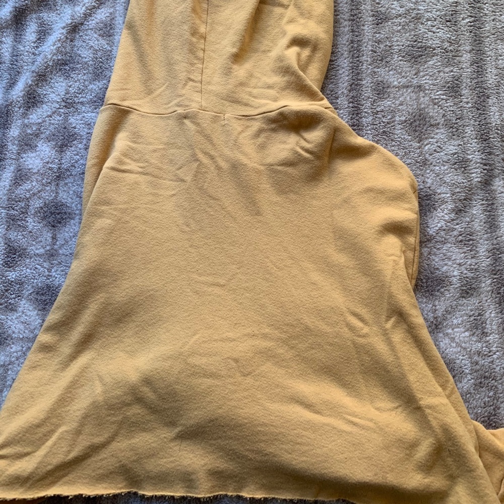 ‘HONEY’  yellow cropped hoodie - Picture 2 of 2